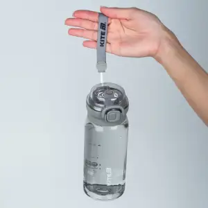 Пляшка для води 500 мл, сіра KITE K26-1316-3
