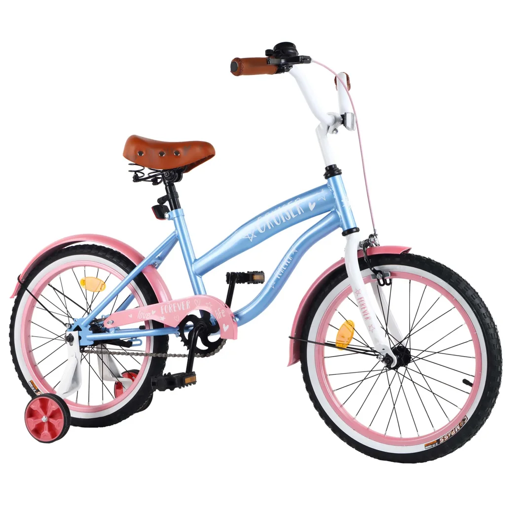 Велосипед CRUISER 18' T-21837 blue+pink