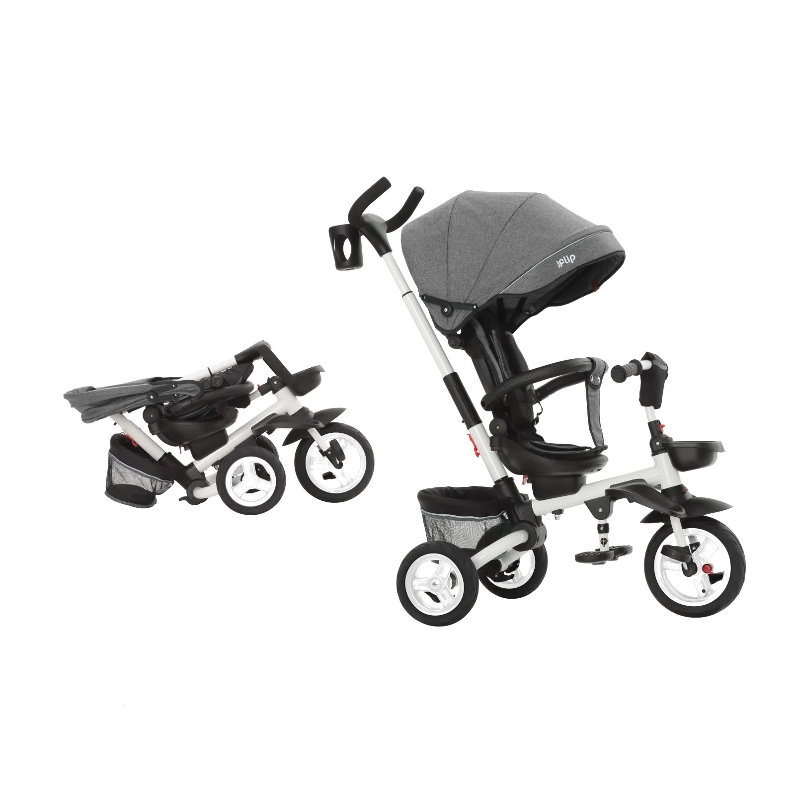Велосипед триколісний TILLY FLIP T-390/1 Сірий