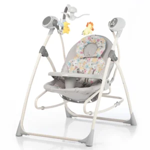 Колиска-гойдалка CARRELLO Nanny 3в1 CRL-0005 Grey Planet