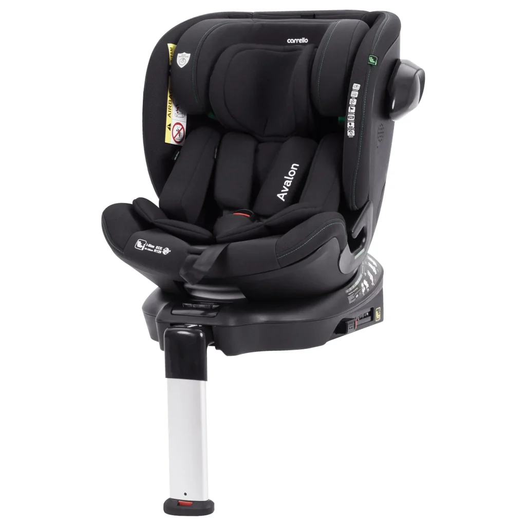 Автокрісло CARRELLO Avalon CRL-8805 Absolute Black i-Size 40-150см ISOFIX, поворот, опор.стійка