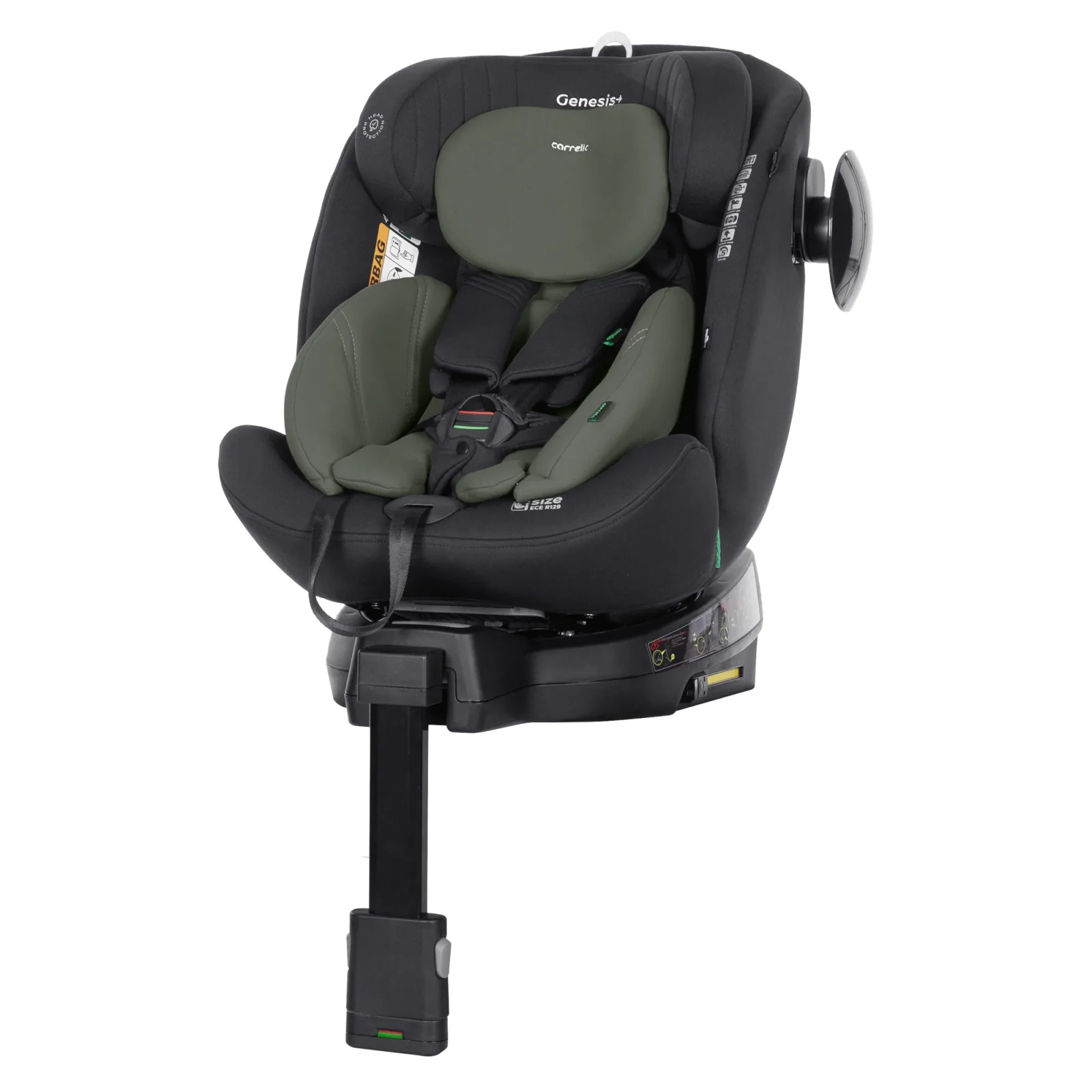 Автокрісло CARRELLO Genesis+ CRL-12807 Beetle Green i-Size 40-150см ISOFIX, поворот, опор.стійка
