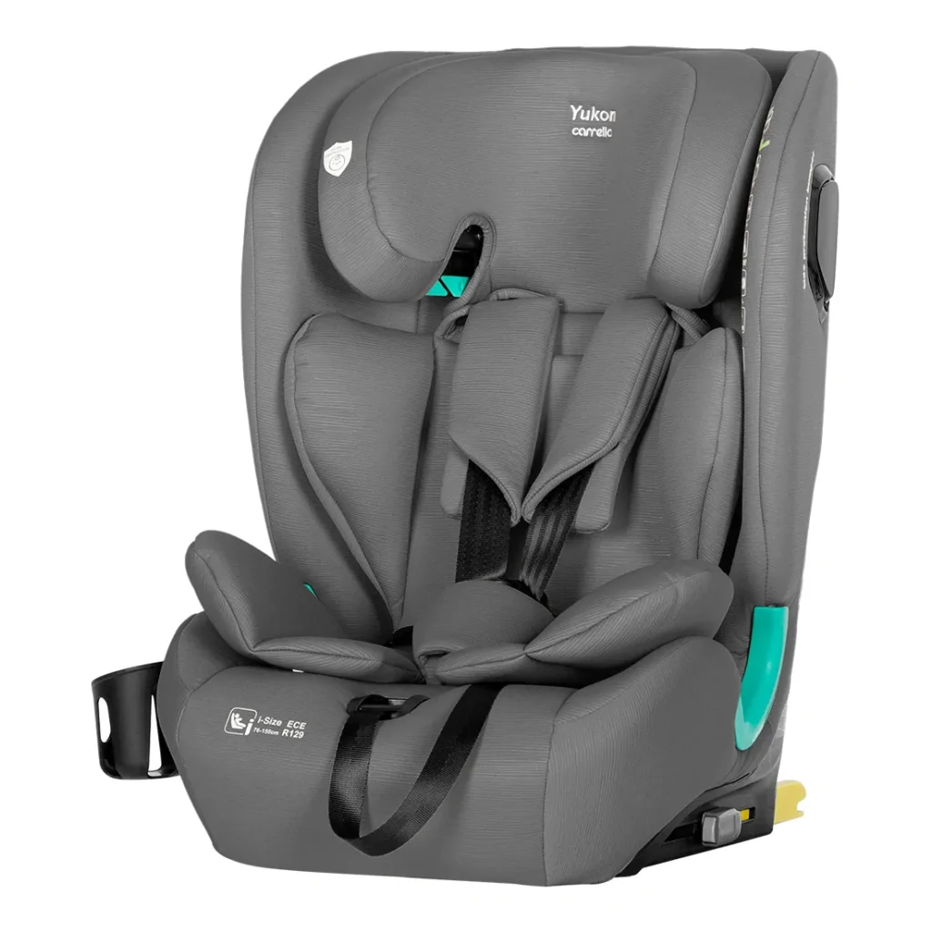 Автокрісло CARRELLO Yukon CRL-15808 Seashell Grey i-Size 76-150см ISOFIX з нахилом+підсклянник