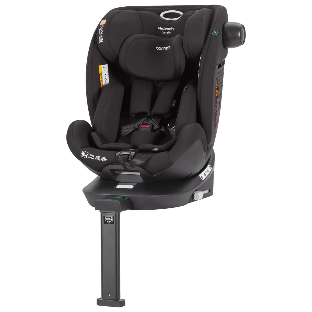 Автокрісло CARRELLO Meteorit+ CRL-17515 Carbon Grey i-Size 40-150см ISOFIX, поворот, опор.стійка