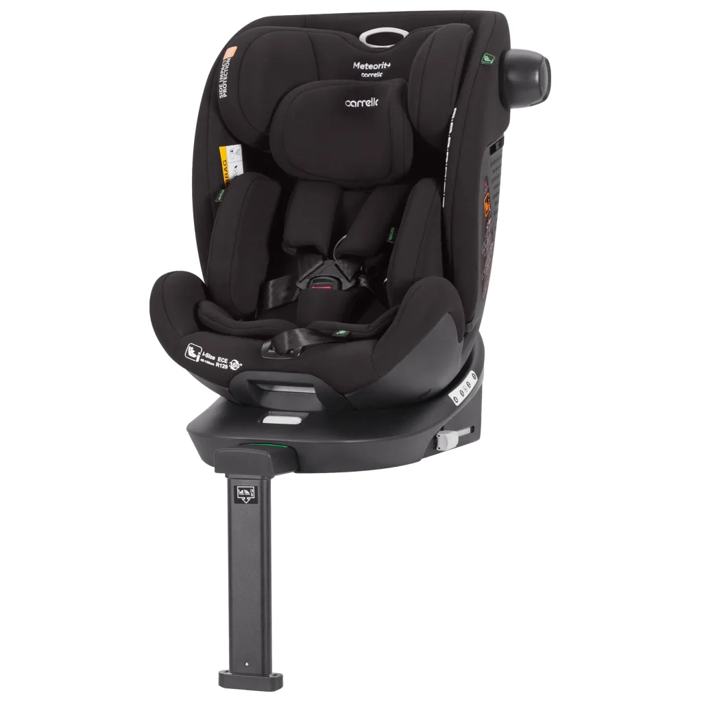 Автокрісло CARRELLO Meteorit+ CRL-17515 Space Black i-Size 40-150см ISOFIX, поворот, опор.стійка