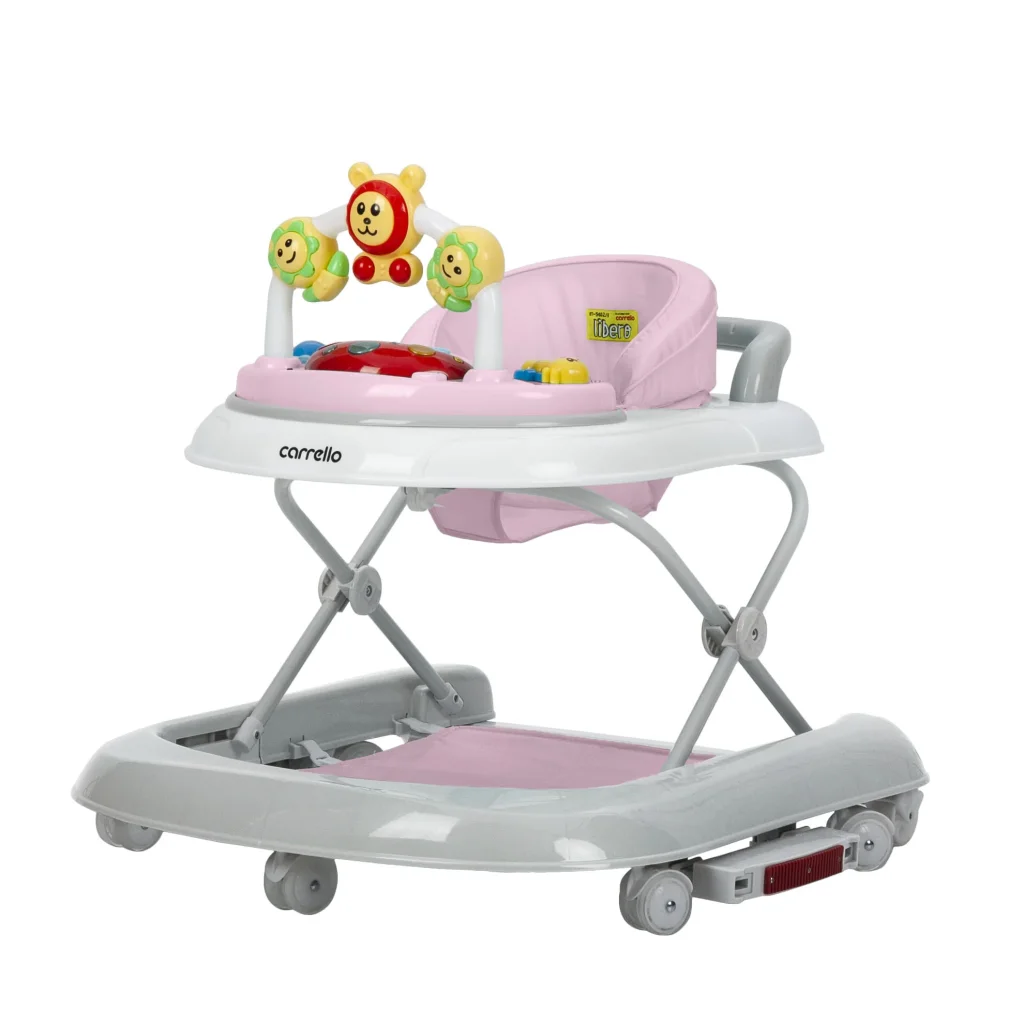 Ходунки CARRELLO Libero CRL-9602/3 Pink 3 в 1 (ходунки, гойдалка, каталка)