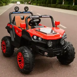Baby Tilly T-7840 EVA RED джип на Bluetooth 2.4G Р/У 12V7AH мотор 4*25W з MP3 122*76*72