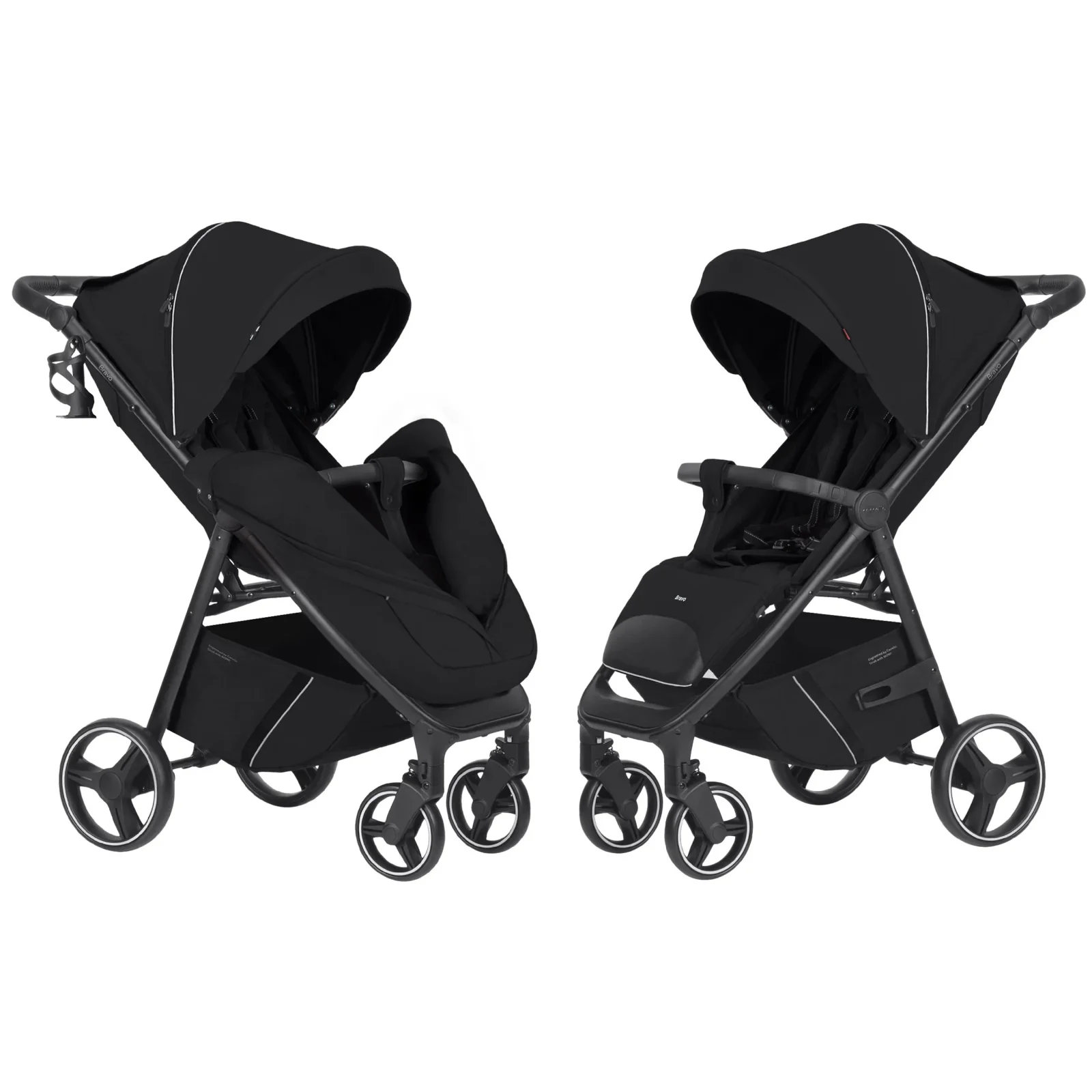 Прогулянкова коляска CARRELLO Bravo CRL-8512 BF Pure Black