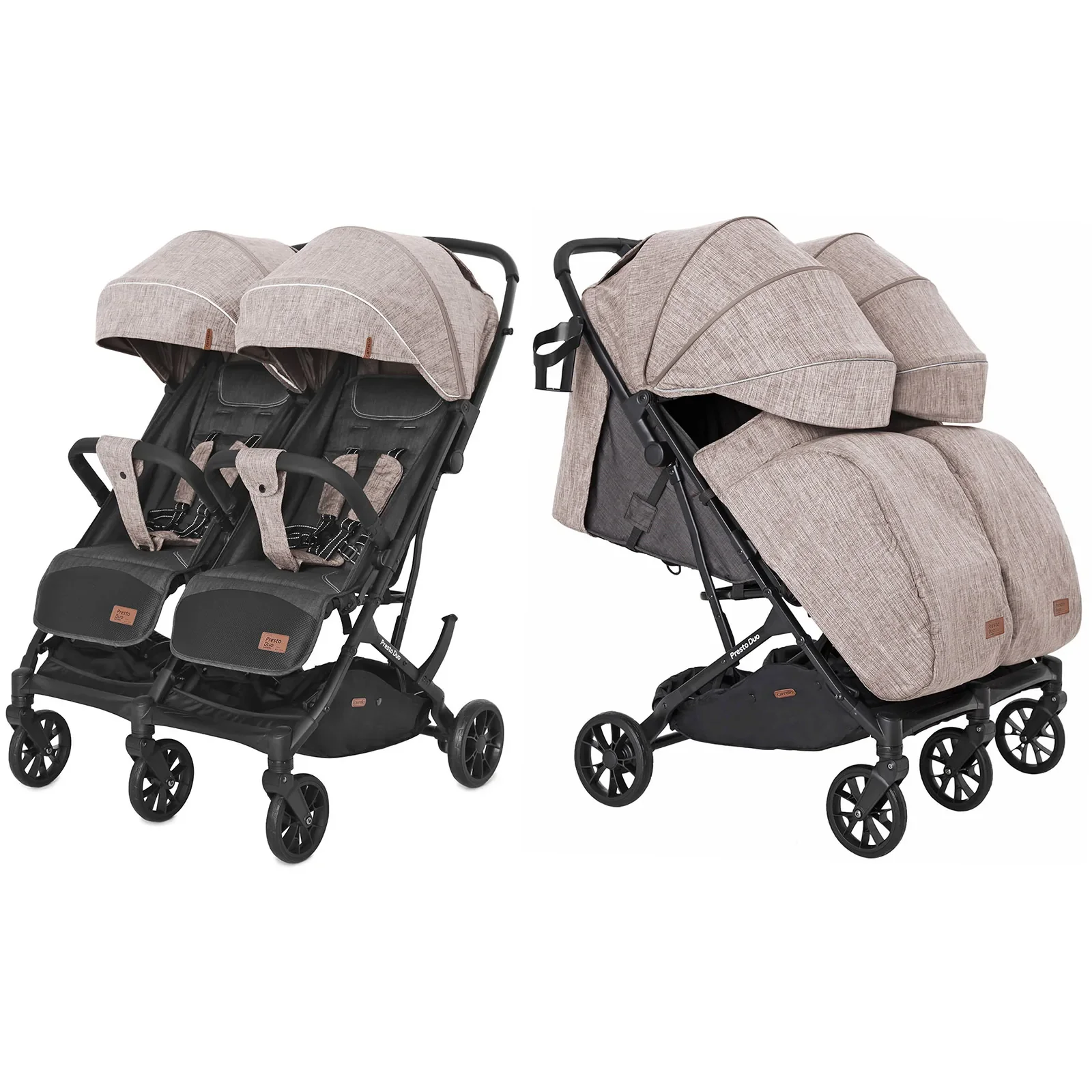 Прогулянкова коляска CARRELLO Presto Duo CRL-5506 Steam Beige +дощовик