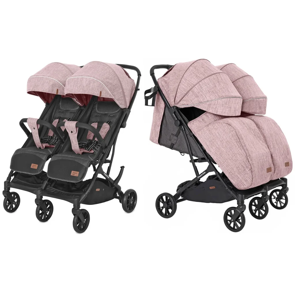 Прогулянкова коляска CARRELLO Presto Duo CRL-5506 Cherry Pink +дощовик