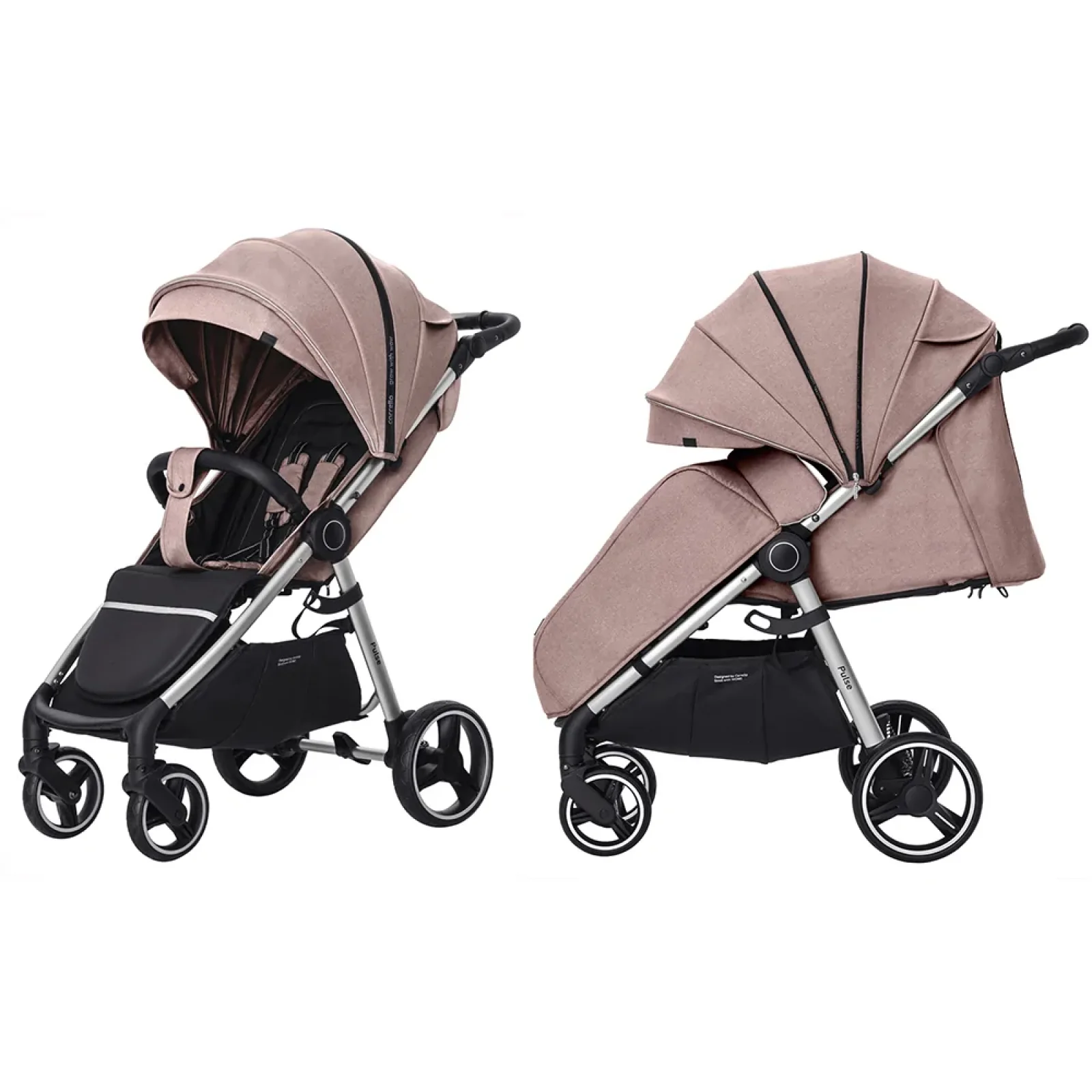 Прогулянкова коляска CARRELLO Pulse CRL-5507 Evening Beige +дощовик L