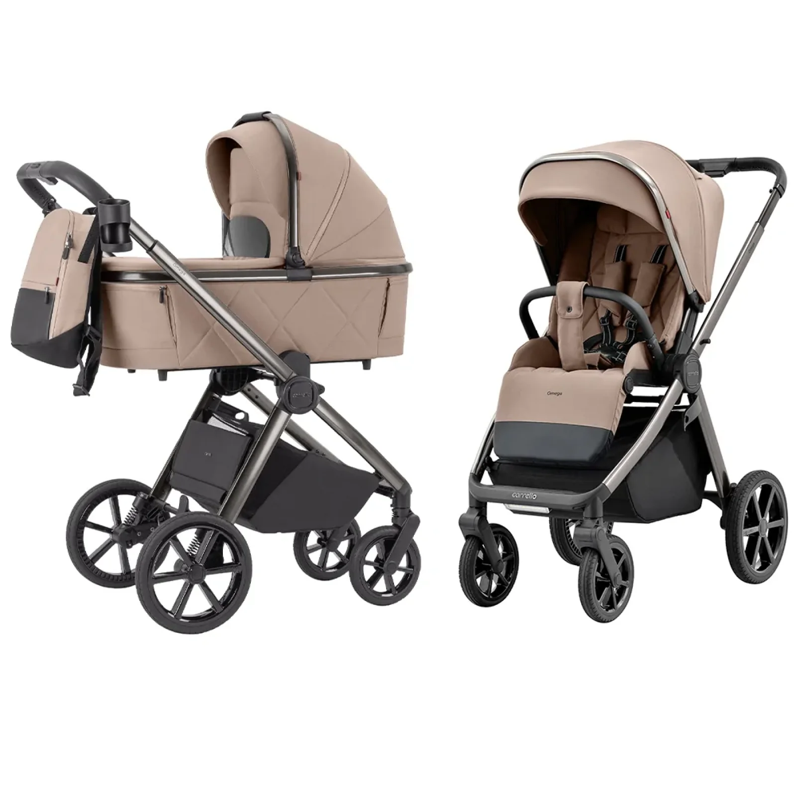 Коляска універсальна CARRELLO Omega CRL-6530/1 (2in1) Fantastic Beige