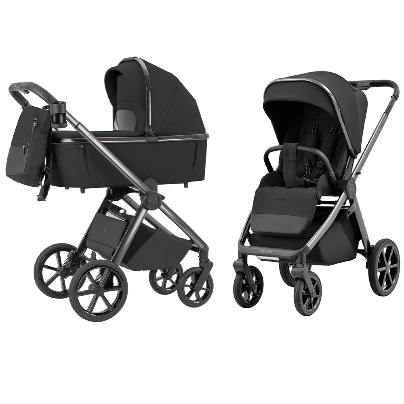 Коляска універсальна CARRELLO Omega CRL-6530/1 (2in1) Absolute Black