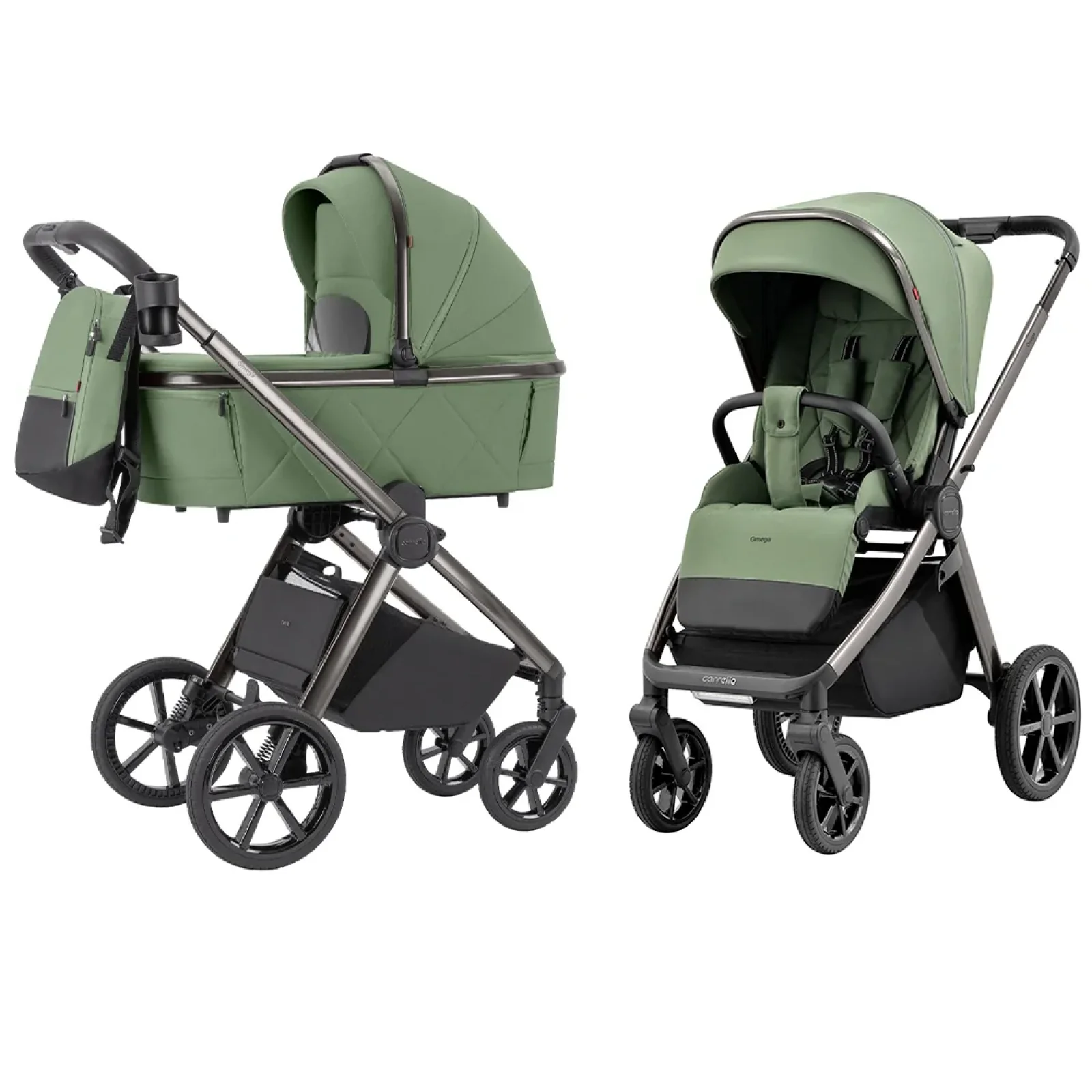 Коляска универсальная CARRELLO Omega CRL-6530/1 (2in1) Perfect Green
