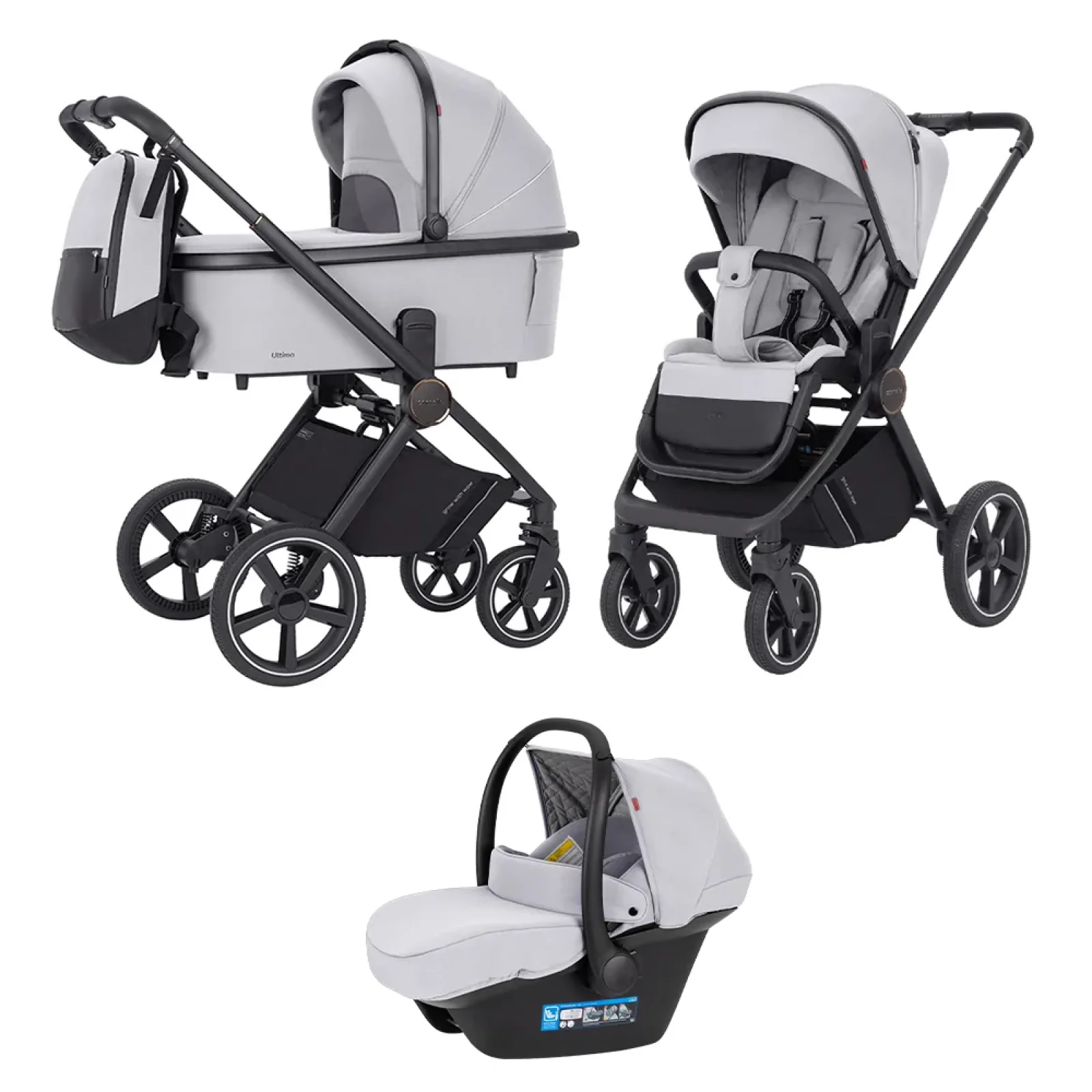 Коляска універсальна CARRELLO Ultimo CRL-6519 (3in1) Arctic Grey