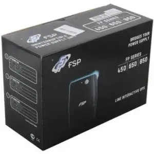 ДБЖ FSP FP850, 850ВА/480Вт, Lin-Int, USB/RJ45, Schuko*2, AVR, Black (PPF4801102) UA
