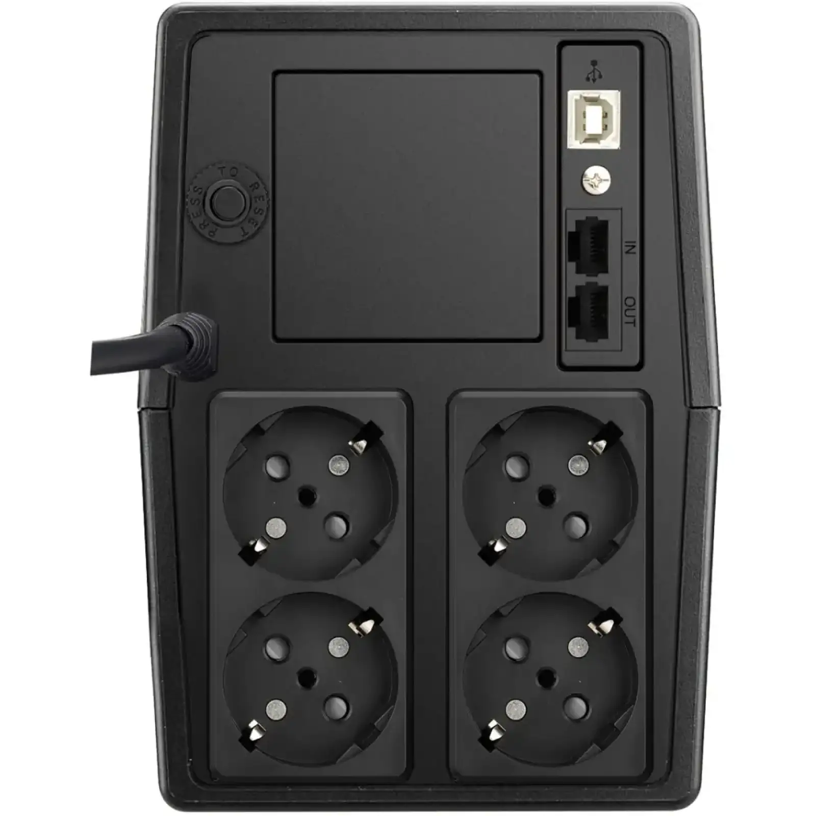 ДБЖ FSP FP1000, 1000ВА/600Вт, Lin-Int, USB/RJ45, Schuko*4, AVR, Black (PPF6000614) UA