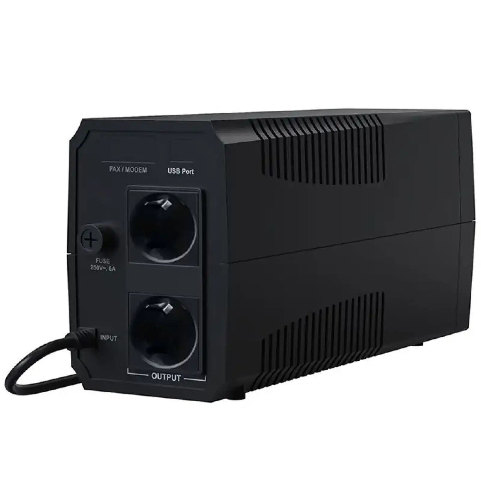 ДБЖ Marsriva MR-UF600, 600ВА/360Вт, Line-Interactive, LED version, 2хSchuko, 1*12V/7Ah UA
