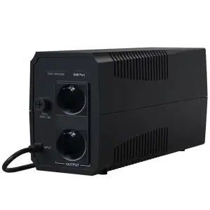 ДБЖ Marsriva MR-UF600, 600ВА/360Вт, Line-Interactive, LED version, 2хSchuko, 1*12V/7Ah UA