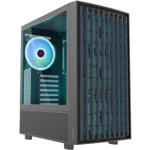Корпус Modecom BREEZE BLACK USB 3.0x2 USB-Cx1 ARGB 4x140mm fans без Блок питания ATX (AT-BREEZE-MG-ARGB-10-0000) UA