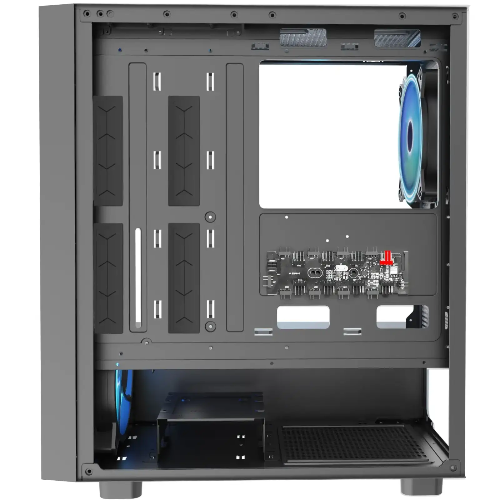 Корпус Modecom BREEZE BLACK USB 3.0x2 USB-Cx1 ARGB 4x140mm fans без Блок питания ATX (AT-BREEZE-MG-ARGB-10-0000) UA