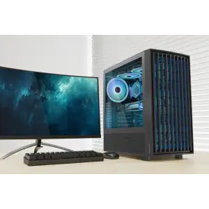 Корпус Modecom BREEZE BLACK USB 3.0x2 USB-Cx1 ARGB 4x140mm fans без Блок питания ATX (AT-BREEZE-MG-ARGB-10-0000) UA