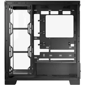 Корпус Modecom VOLCANO SPACE APEX w/o fans MIDI USB 3.0x2+TYPE-C BLACK без Блок питания ATX (AT-SPACE-PG-NF-10-000000) UA