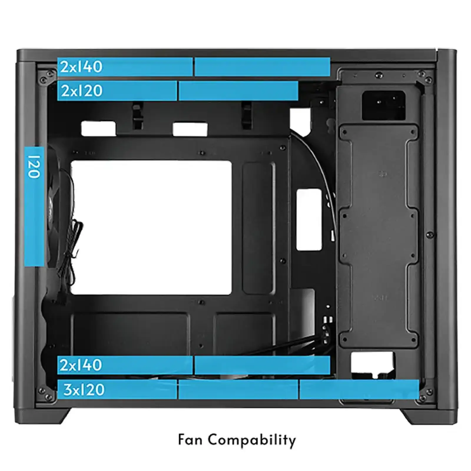 Корпус Chieftec UNI BX-10B-M-OP mATX, без БЖ, Black UA
