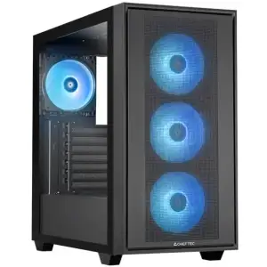 Корпус Chieftec HUNTER 3 GS-03B-OP 4x120mm A-RGB, USB-C, E-ATX, без БЖ, Black UA