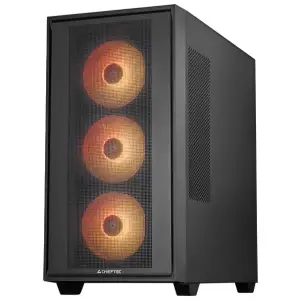 Корпус Chieftec HUNTER 3 GS-03B-OP 4x120mm A-RGB, USB-C, E-ATX, без БЖ, Black UA