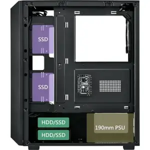 Корпус FSP CMT218AB без Блок питания ATX Black UA
