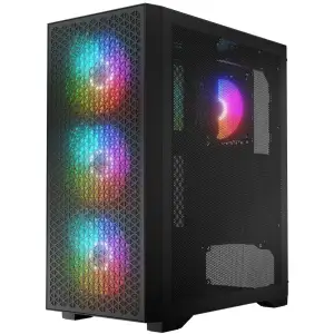 Корпус LogicConcept DART PRO ARGB MIDI BLACK MESH fans 4x120mm без Блок живлення ATX (AT-DART-PRO-ARGB-10) UA