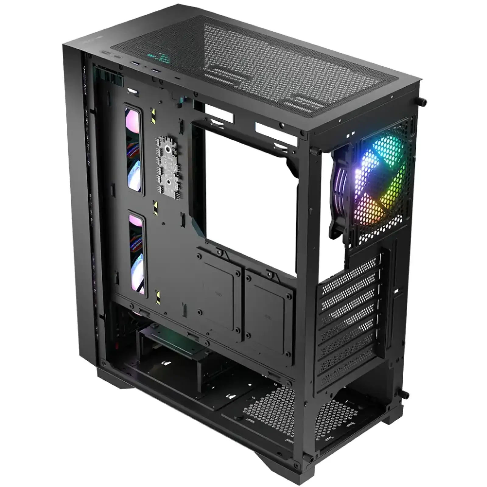 Корпус LogicConcept DART PRO ARGB MIDI BLACK MESH fans 4x120mm без Блок живлення ATX (AT-DART-PRO-ARGB-10) UA