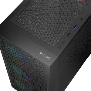 Корпус LogicConcept DART PRO ARGB MIDI BLACK MESH fans 4x120mm без Блок живлення ATX (AT-DART-PRO-ARGB-10) UA