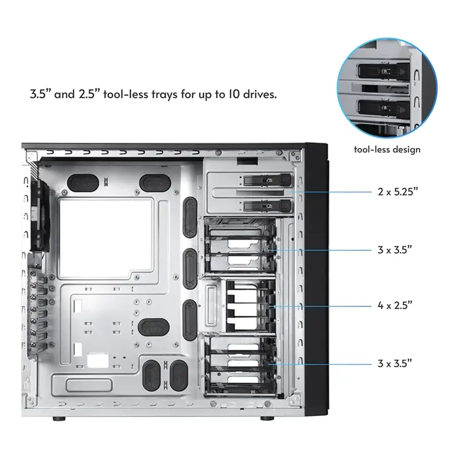 Корпус Chieftec UNI BW-01B-OP, без БЖ, 1x USB Type C, 1 x USB3.0, ATX, Black UA