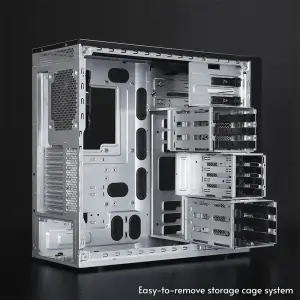Корпус Chieftec UNI BW-01B-OP, без БЖ, 1x USB Type C, 1 x USB3.0, ATX, Black UA