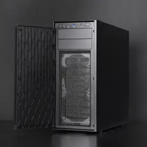 Корпус Chieftec UNI BW-01B-OP, без БЖ, 1x USB Type C, 1 x USB3.0, ATX, Black UA