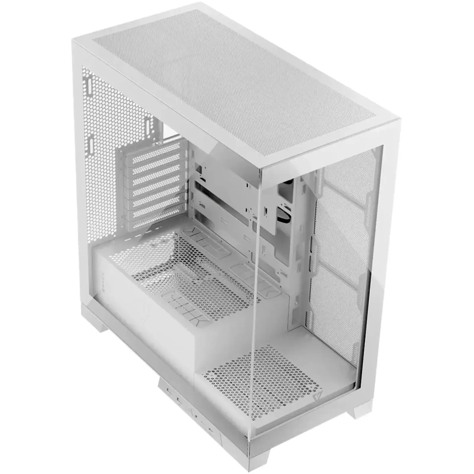 Корпус Modecom VOLCANO SPACE APEX w/o fans MIDI USB 3.0x2+TYPE-C WHITE без Блок питания ATX (AT-SPACE-PG-NF-20-000000) UA