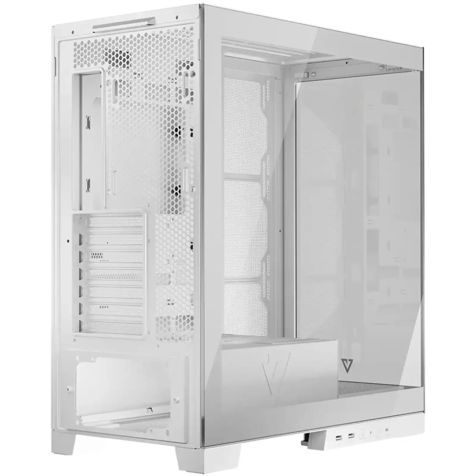 Корпус Modecom VOLCANO SPACE APEX w/o fans MIDI USB 3.0x2+TYPE-C WHITE без Блок питания ATX (AT-SPACE-PG-NF-20-000000) UA