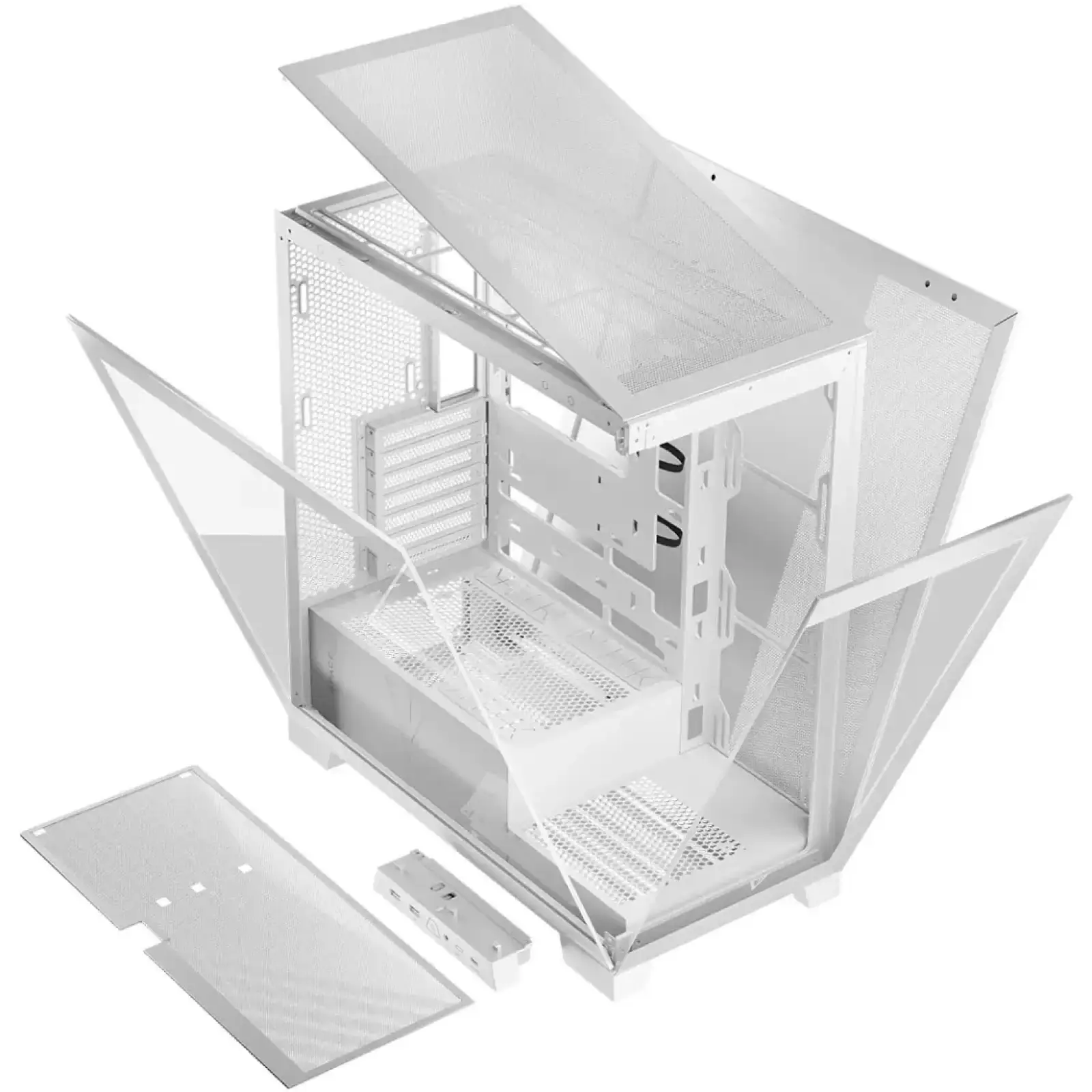 Корпус Modecom VOLCANO SPACE APEX w/o fans MIDI USB 3.0x2+TYPE-C WHITE без Блок питания ATX (AT-SPACE-PG-NF-20-000000) UA