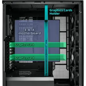 Корпус FSP U500-B без Блок питания E-ATX Black UA