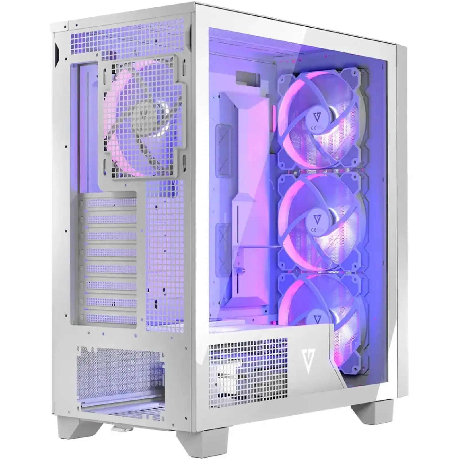 Корпус Modecom VOLCANO PERUN APEX ARGB MIDI WHITE 4x140mm fans USB 3.0x2+TYPE-C без Блок питания ATX (AT-PERUN-4F-ARGB-20-00000) UA
