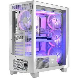 Корпус Modecom VOLCANO PERUN APEX ARGB MIDI WHITE 4x140mm fans USB 3.0x2+TYPE-C без Блок питания ATX (AT-PERUN-4F-ARGB-20-00000) UA