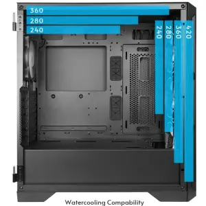 Корпус Chieftec APEX LUMO GA-01B-L-OP 4x140mm A-RGB, USB-C, E-ATX, без БЖ, Black UA