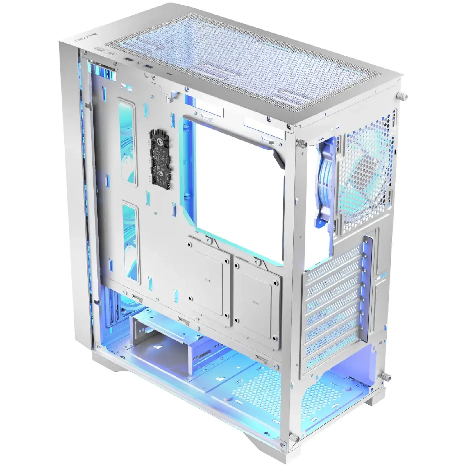 Корпус LogicConcept DART PRO ARGB MIDI WHITE MESH fans 4x120mm без Блок живлення ATX (AT-DART-PRO-ARGB-20) UA