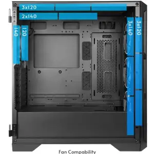 Корпус Chieftec APEX AIR GA-01B-M-OP 3x140mm, USB-C, E-ATX, без БЖ, Black UA