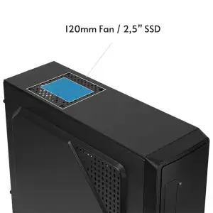 Корпус Chieftec UNI UC-03B-OP, без БЖ, ATX, Black UA