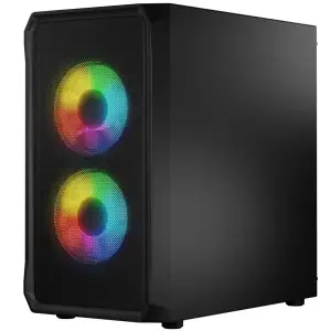 Корпус LogicConcept PORTOS MESH+GLASS ARGB fans 3x120mm BLACK без Блок живлення mATX (AM-PORTOS-10-0000000-0002) UA