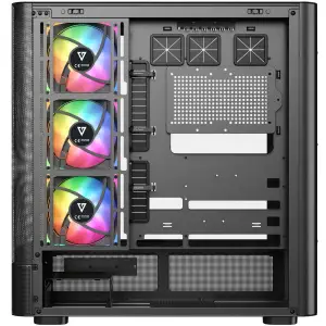 Корпус Modecom VOLCANO AQ500 ARGB MIDI FRONT LCD 6,2”, 4x120mm fans BLACK без Блок питания ATX (MC-A-AQ500-4FA-B) UA