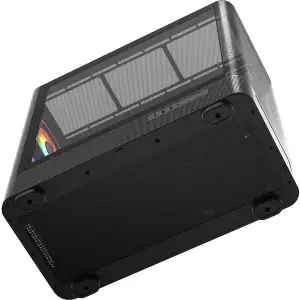 Корпус Modecom VOLCANO AQ500 ARGB MIDI FRONT LCD 6,2”, 4x120mm fans BLACK без Блок питания ATX (MC-A-AQ500-4FA-B) UA